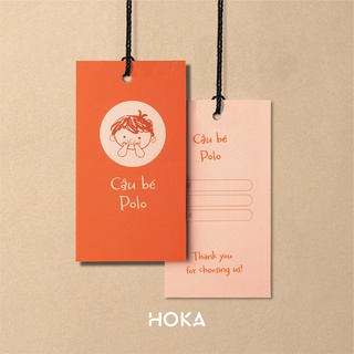 1.000 Tag treo quần áo - In theo yêu cầu - cán mờ 2 mặt - tag nhãn mác