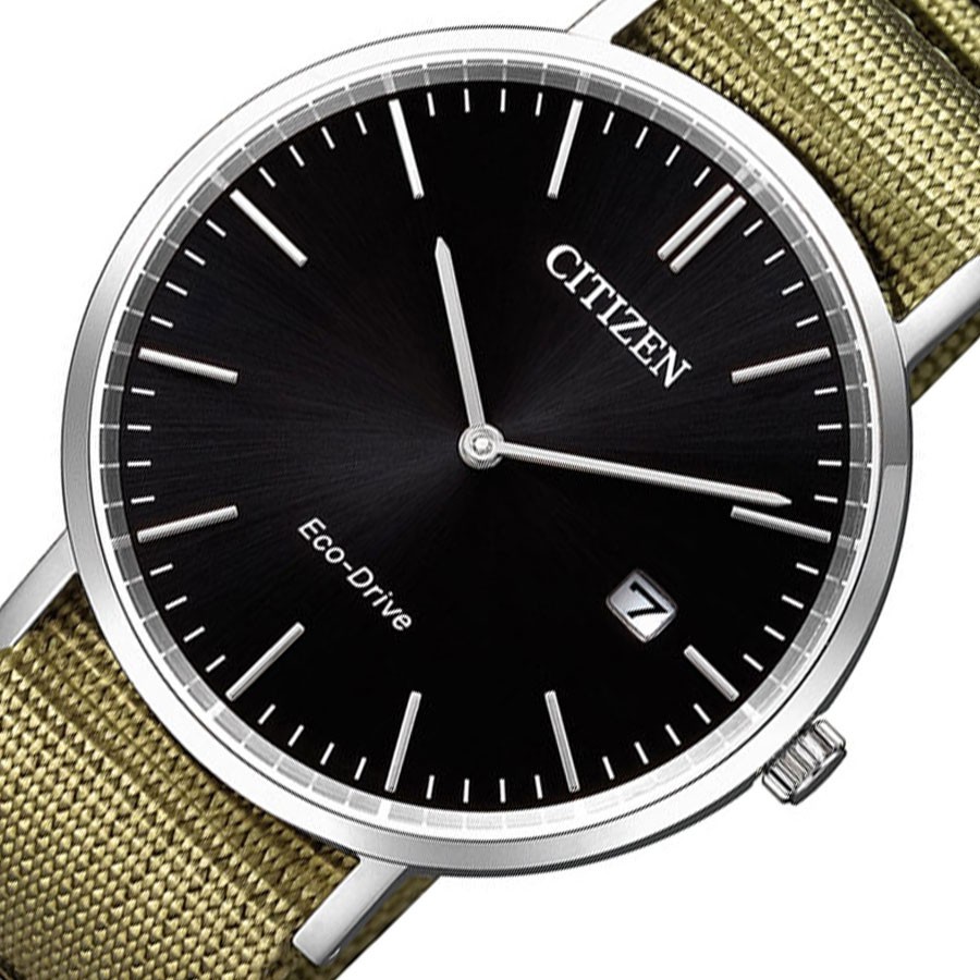 Đồng Hồ Nam Citizen Dây Vải Nato AU1080-38E - Mặt Đen (Sapphire)