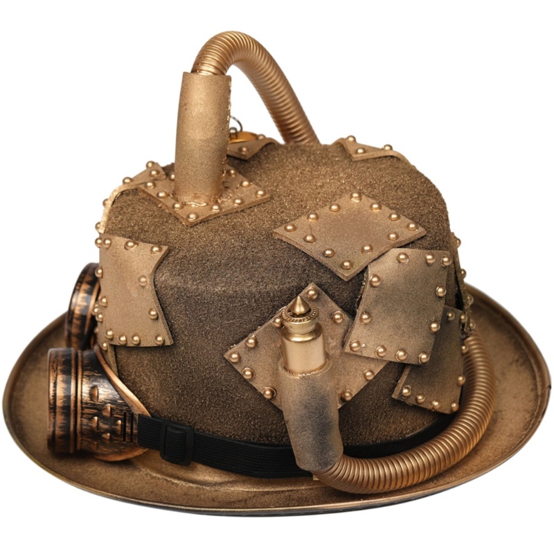 Mũ Vành Hóa Trang Halloween Phong Cách Steampunk Bowler Cho Nam