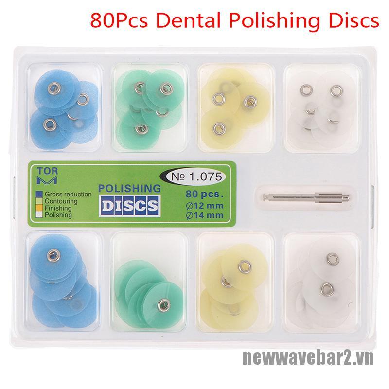 (Hàng Mới Về) Set 80 Đĩa Nhựa Đánh Bóng Răng Đặc Biệt