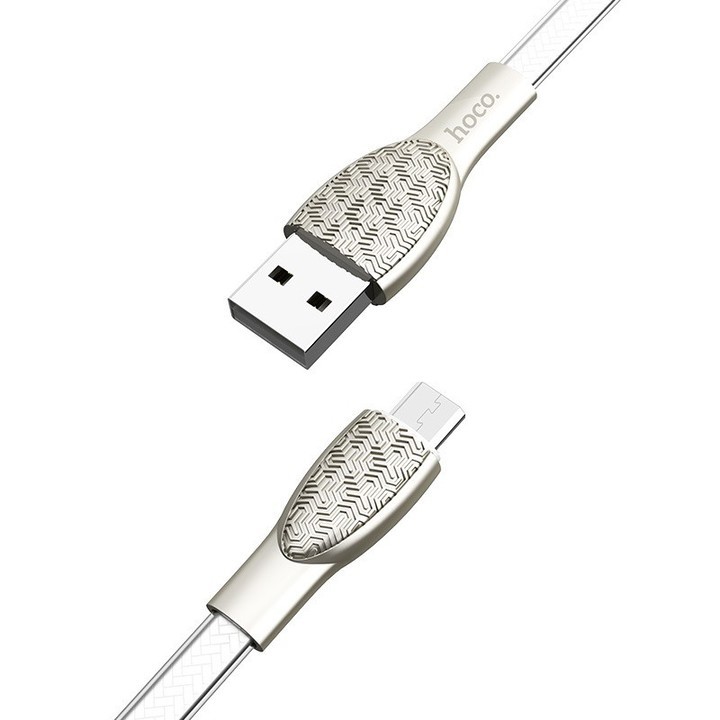 Cáp sạc nhanh 2.4A và truyền dữ liệu Hoco U52 Micro dây dẹt bền bỉ dài 1.2M cho Android