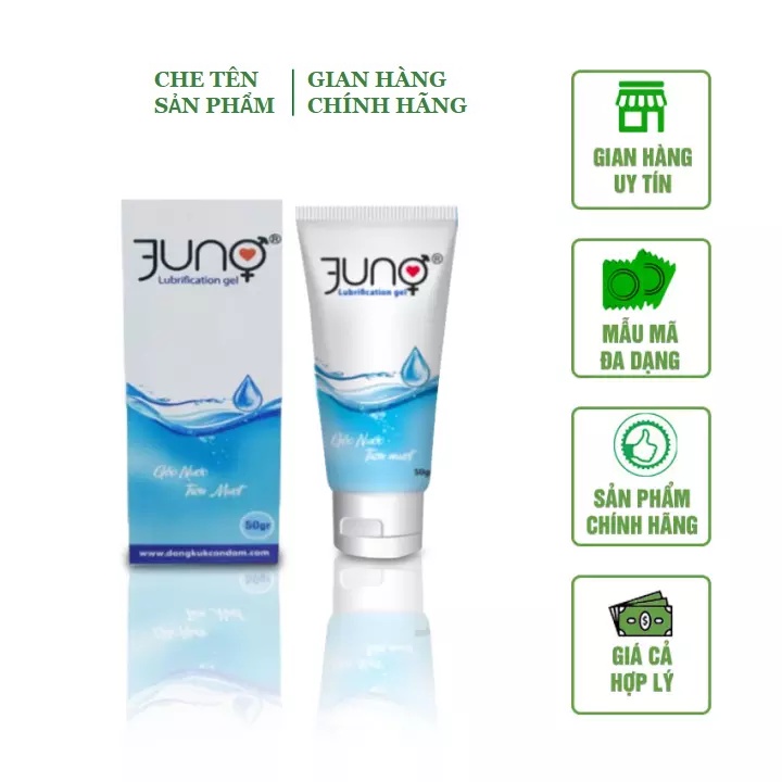 Gel bôi trơn tinh chất gốc nước trơn mượt JUNO 50gr