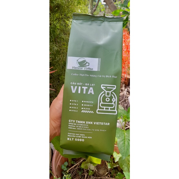 Cà Phê Rang Mộc - Vietstar Coffee Gói 500Gr