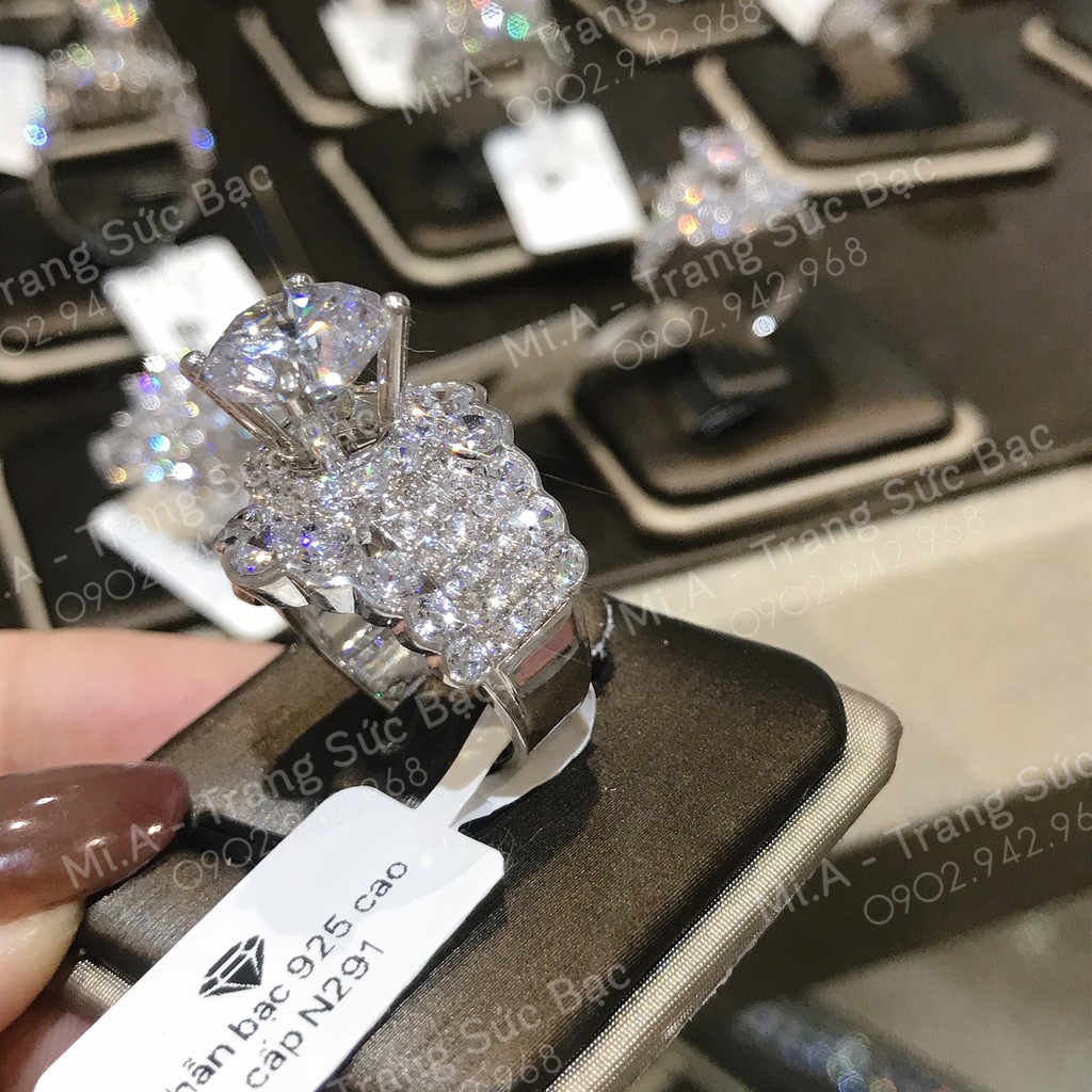 Nhẫn bạc Ý Italy S925 cao cấp xi Kim Mã N291 | Mi.A Trang sức bạc