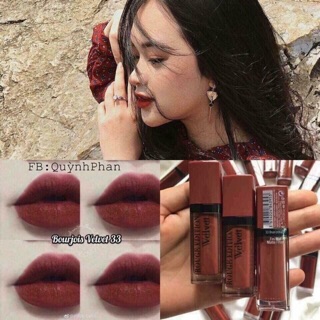Son BJ Velvet - Bourjois Rouge Edition Velvet cam kết chuẩn Auth