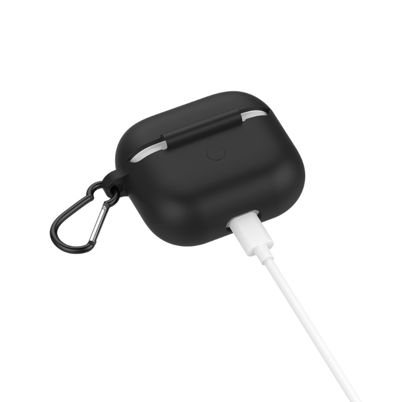 Vỏ Bảo Vệ Hộp Sạc Tai Nghe Không Dây 3 Bằng Silicon Chống Sốc / Bụi Bẩn Chất Lượng Cao Ốp