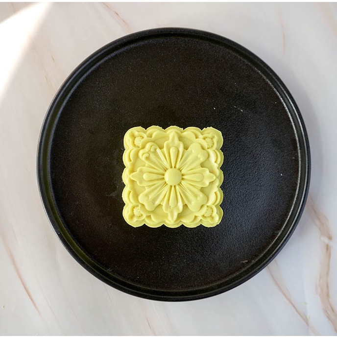 Khuôn trung thu vuông lò xo (150gr) kèm 4 mặt khuôn