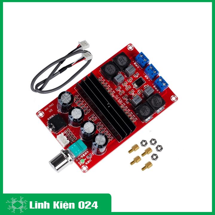 Module khuếch đại âm thanh TPA3116D2 HIFI 2.0 2*100W 12-24VDC 4-8 Ohms