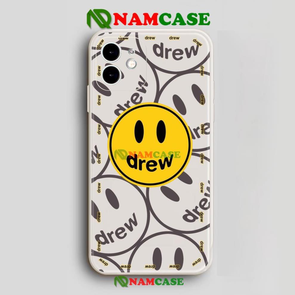 Ốp lưng iPhone Drew cạnh viền vuông silicon mềm dẻo cho iphone 6/6s/7/8/X/XS/XR/11/12/13 Pro Plus Max cute dễ thương đẹp
