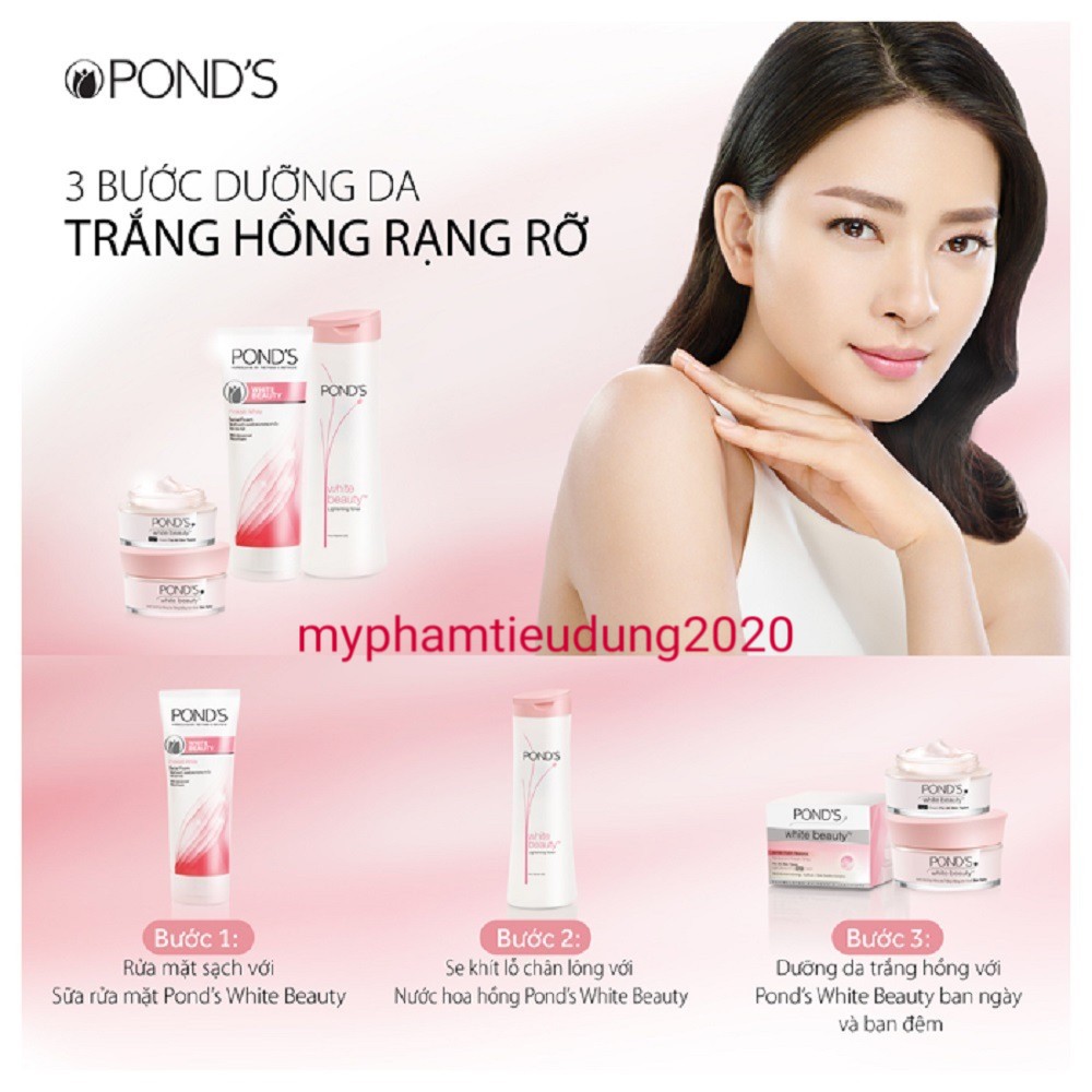 Nước hoa hồng làm sáng da Pond's White Beauty 150ml