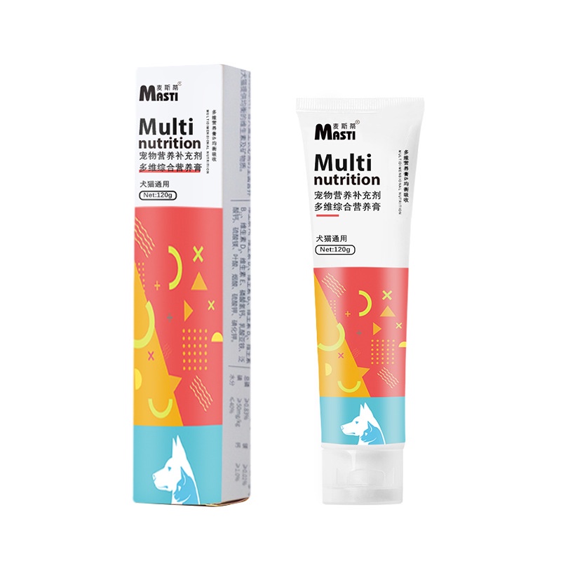 Gel dinh dưỡng cho chó mèo Masti dưỡng lông tăng cường ăn uống tăng cân cho mèo Surica MT06 (120gr)