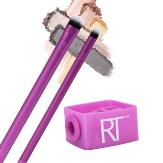 Set 2 Cọ Mắt Viền Và Nhấn Real Technique Smudge and Diffuse Eyeshadow Makeup Brush Set 91530