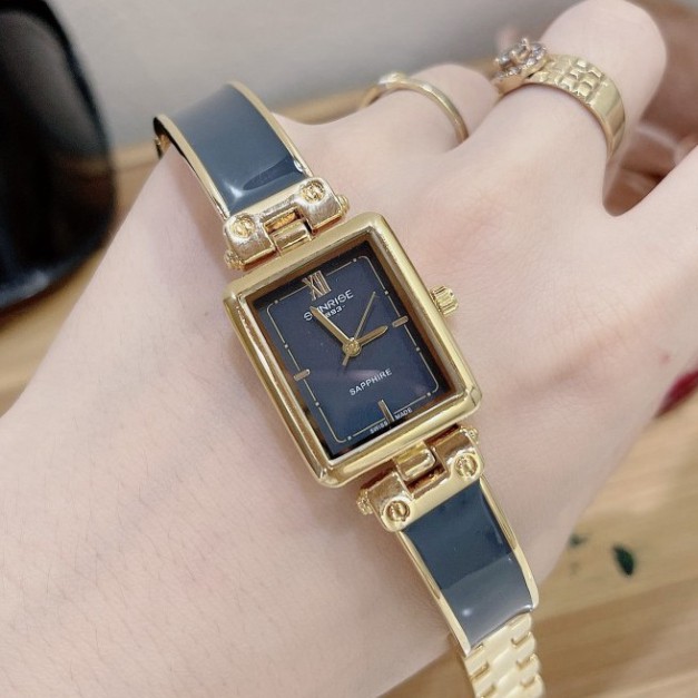 (Sunrise nữ) Đồng hồ nữ Sunrise mặt vuông, kính chống xước, máy nhật, bảo hành 12 tháng | BigBuy360 - bigbuy360.vn