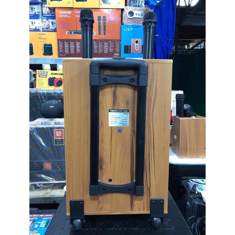 Loa Kéo JBA CH8 Bass 20 và JBA CH10 bass 25, Âm thanh tinh khiết, kèm 2 mic, có khiển từ xa