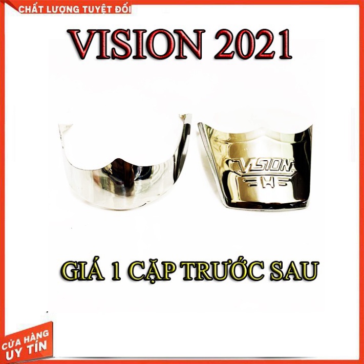 Ốp Dè Trước Sau Vision 2021-2022-2023-2024 Inox