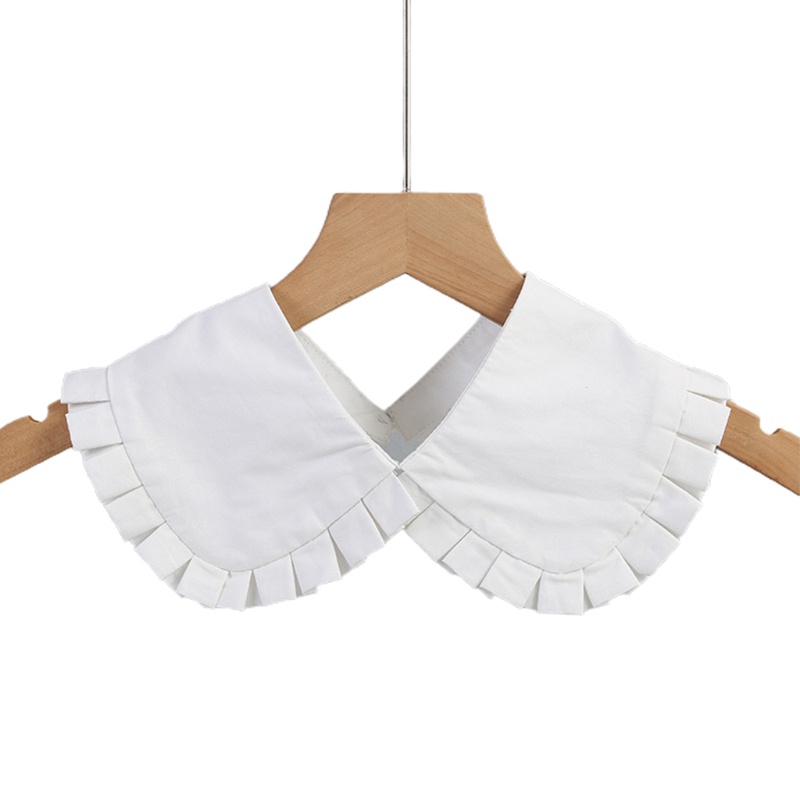 Cổ Áo Giả Nhún Bèo Trang Trí Cho Đầm Len