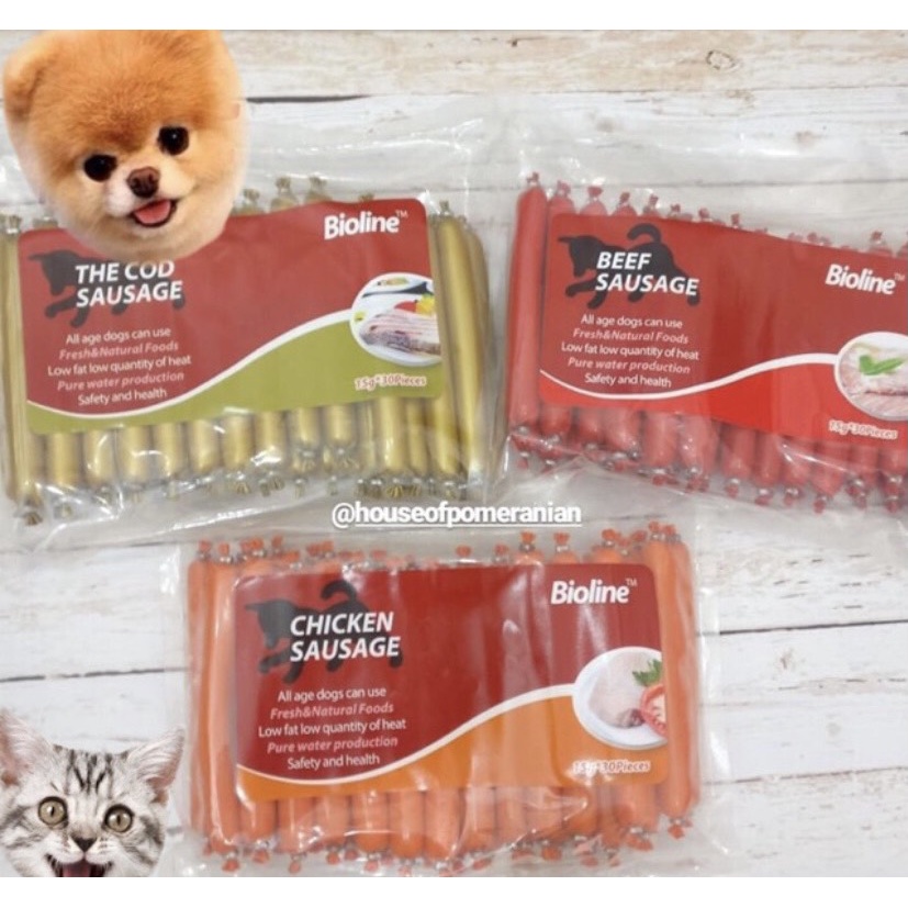 XÚC XÍCH CHO CHÓ MÈO NGON  BỔ SUNG ĐẦY ĐỦ VITAMIN KHOÁNG CHẤT