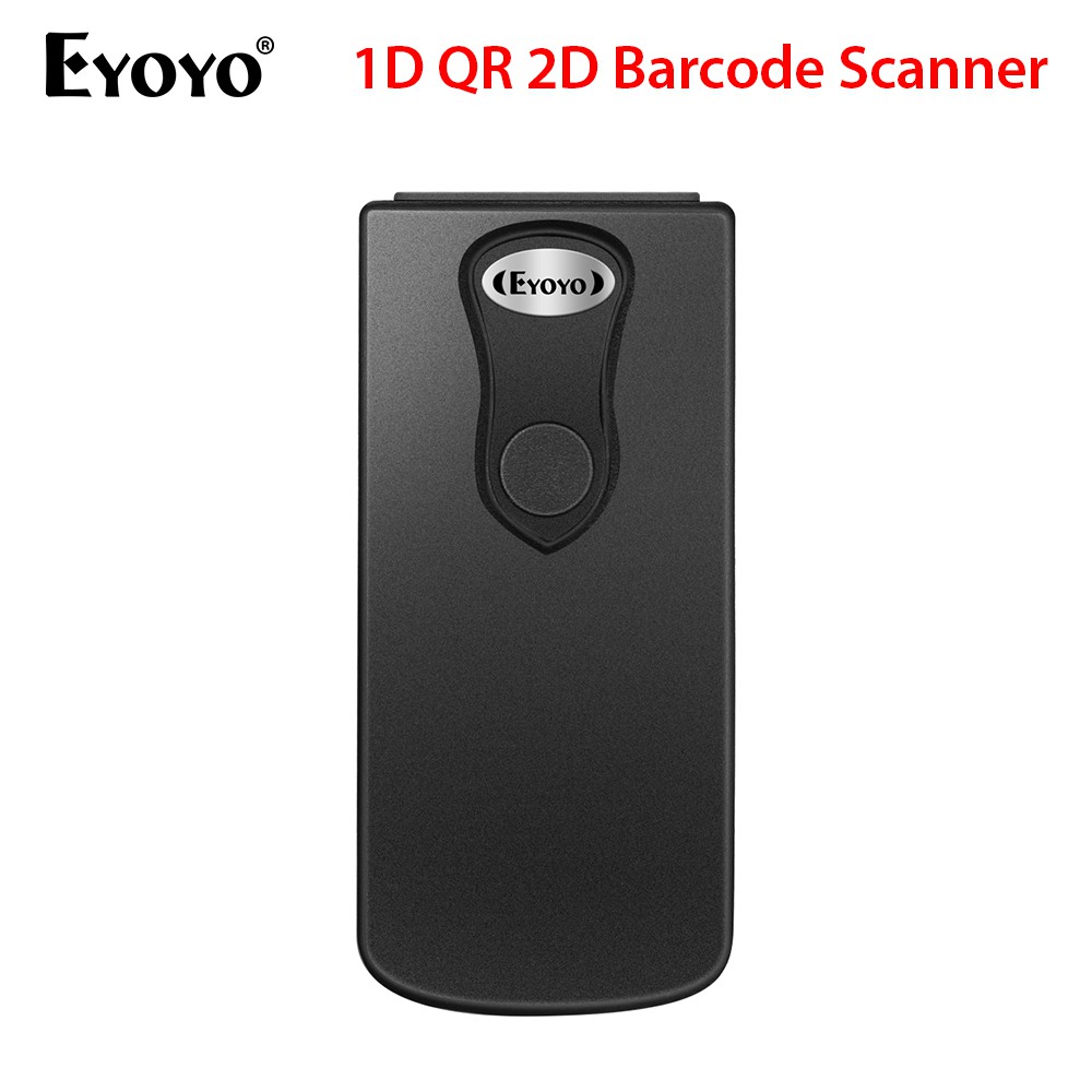 Eyoyo Bluetooth 1D QR 2D Barcode Scanner, USB Wired & 2.4G Wireless & Bluetooth Bar Code Reader, Portable CCD Screen Scanning PDF417 Data Matrix Image Scanner work with Windows, Mac, Android, iOS