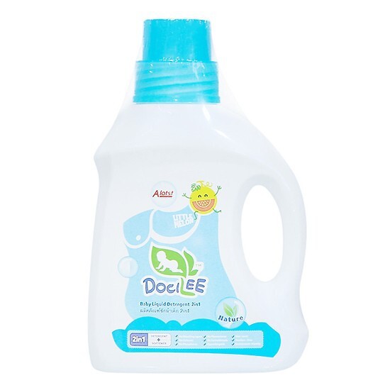 Nước Giặt Xả Quần Áo Em Bé 2in1 Docilee Chai 1L