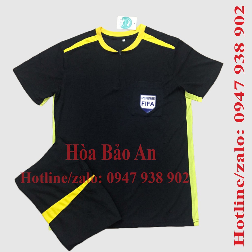 SALE KHỦNG [Giá sôc] Áo Trọng tài FiFa Dệt kim Cao cấp/ Bộ Quần Áo Trọng Tài Nam- Nữ Cao cấp mới 2021 phom 43-95kg