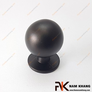 Tay nắm tủ tròn màu đen NK076 (Màu Đen Mờ)
