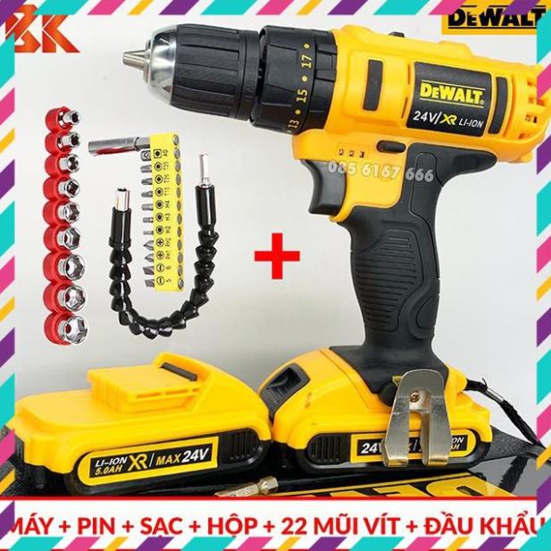 Máy Khoan Pin Dewalt 24V 5 CELL
