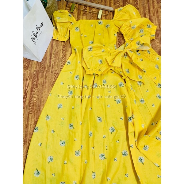 Váy hoa nơ lưng