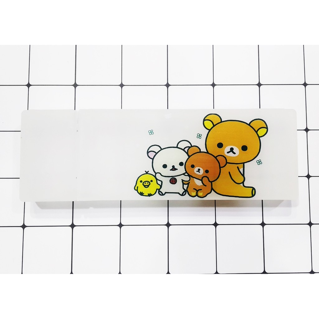 Hộp bút nhựa rilakkuma HBNI8 hộp bút dễ thương 10x20 cm túi viết bóp viết