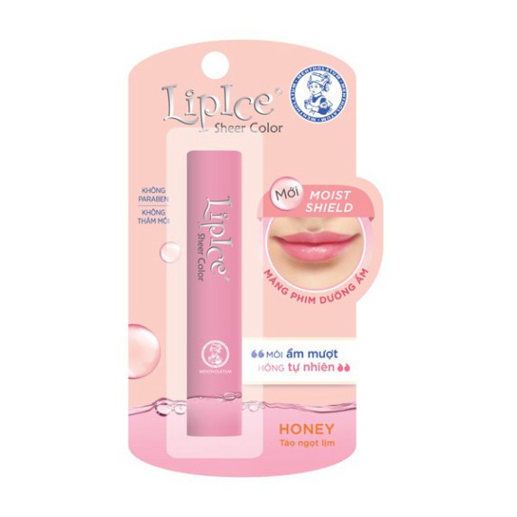 Son dưỡng LipIce Sheer Color có màu 2.4 g giúp dưỡng môi căng mọng mềm mịn, chống nắng bảo vệ môi