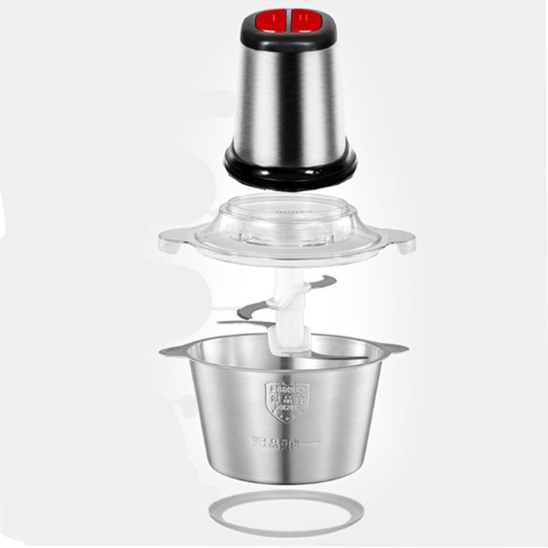 Máy Xay Gia Đình Cầm Tay Dung Tích 2 Lít - Cối Xay Inox 4 Lưỡi Công Suất 250w