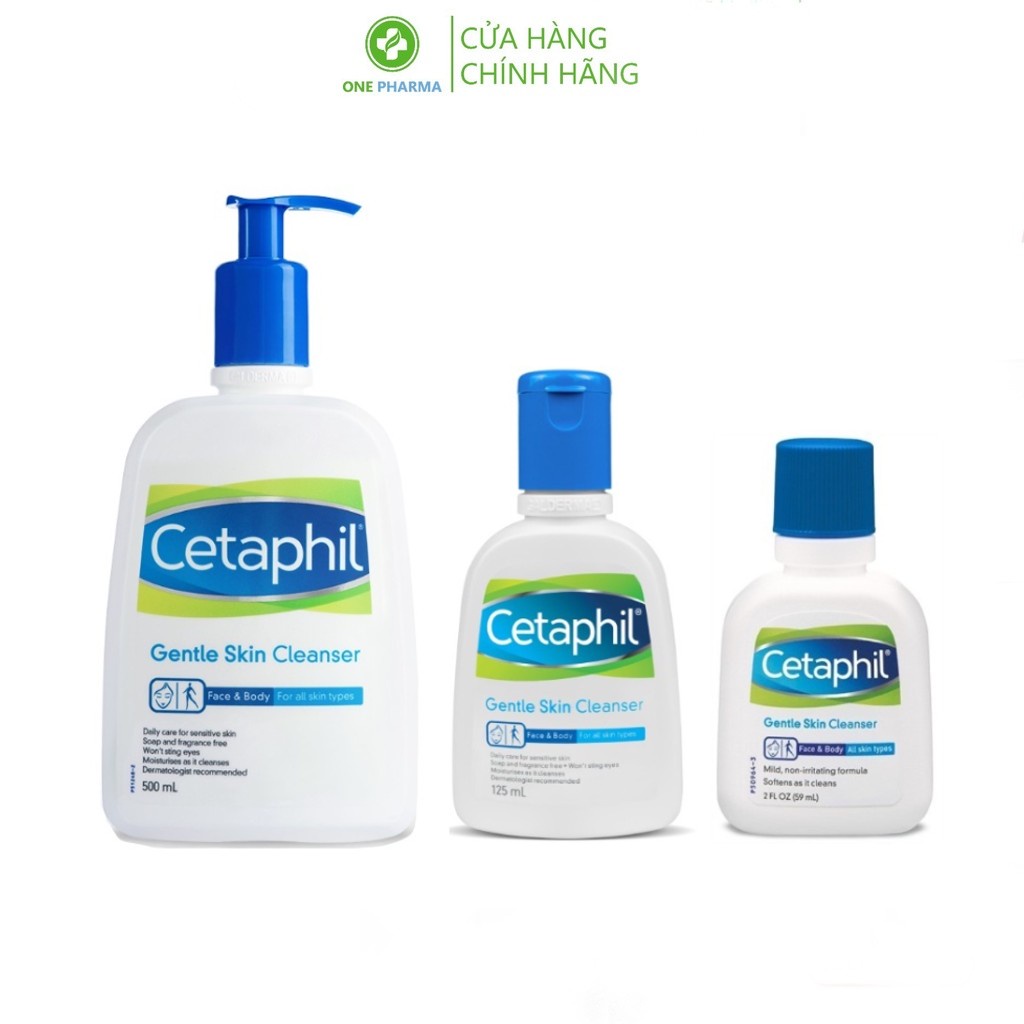 Sữa rửa mặt làm sạch da dịu nhẹ Cetaphil Gentle Skin Cleanser 125ml, 500ml