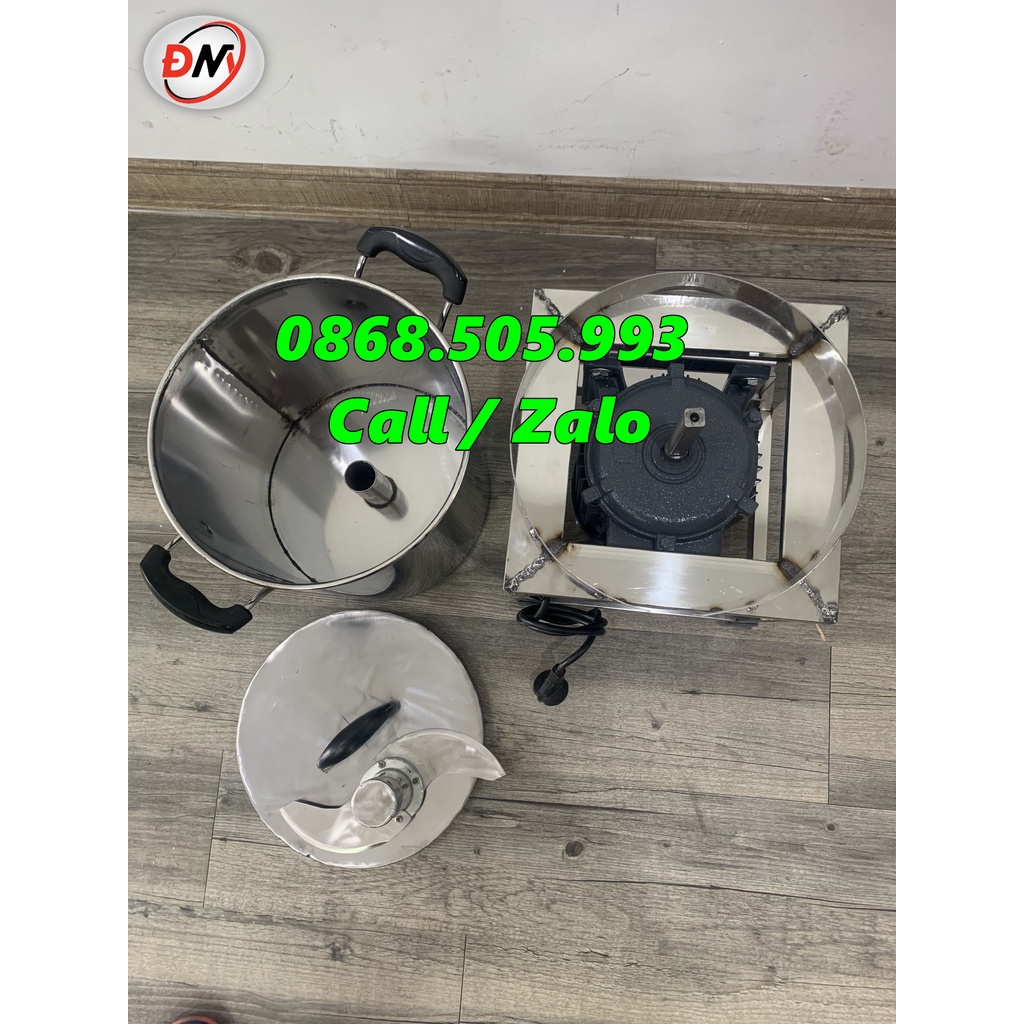 Máy xay tỏi ớt, xay riềng sả, xay rau má, rau diếp cá,.. cỡ nồi siêu lớn 2-3KG/mẻ