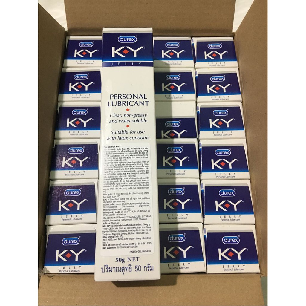 Gel bôi trơn Durex KY Jelly 50g/hộp | Bôi trơn Đầu dò siêu âm, Dây thông tiểu