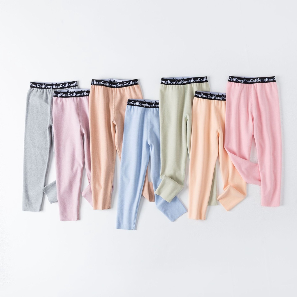 Quần Legging Hai Mặt Màu Sắc Thời Trang Thu Đông Cho Bé Kích Thước 90-165cm