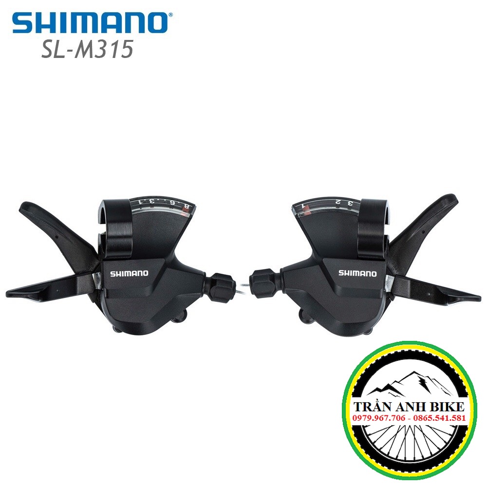 Tay đề bấm xả xe đạp SHIMANO SL M315 3x7S / 3x8S / 2x7S / 2x8S - Hàng Chính Hãng