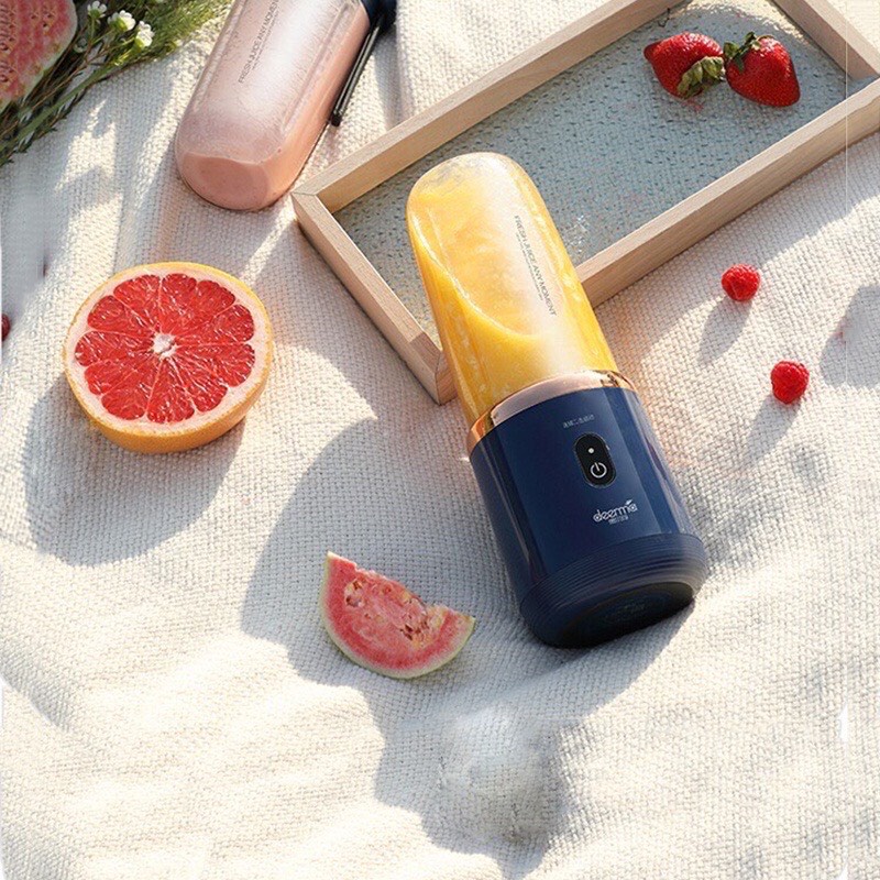 Máy Xay Sinh Tố Máy Xay Hoa Quả Cầm Tay Mini Sạc Pin Đa Năng 300Ml 6 Lưỡi Juicing Cup An Toàn Và Tiện Lợi