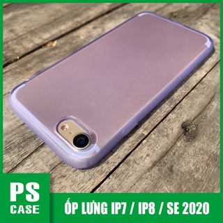 Ốp lưng dẻo tím mờ chống sốc cao cấp dành cho iPhone 7 / iPhone 8 / SE 2020 - PS Case phân phối