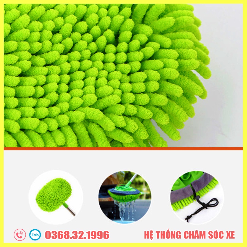Chổi Lau Thành Và Nóc Rửa Xe Ô Tô - Lau Sàn Nhà, Lau Cửa Kính Đa Năng Tiện Dụng