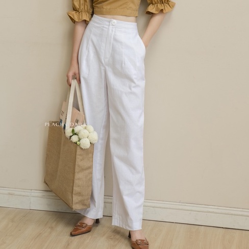 Quần nữ ống rộng cạp cao Peachy Daily-IRIS PANTS