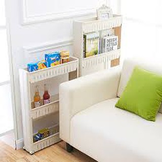 kệ 3 tầng để đồ đa năng trắng