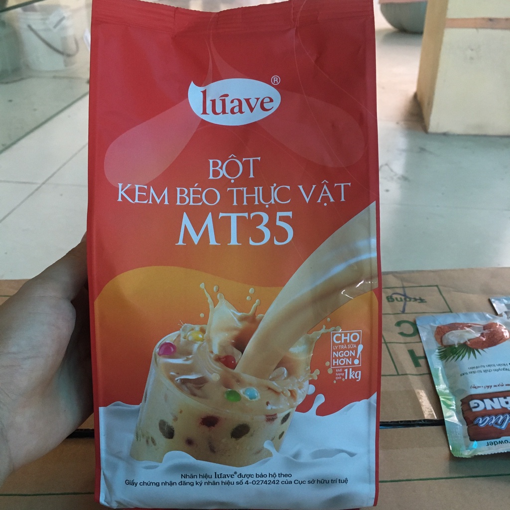 Bột Kem Béo Thực Vật MT35 Gói 1Kg, Bột Sữa Luave Indonesia