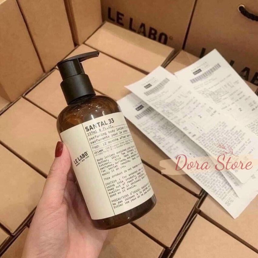 Sữa Tắm Hương Nước Hoa Le Labo Santal 33 chai to 300ml - TẶNG 2 Mặt nạ ủ trắng tạo bọt Rwine Beauty Nhật Bản - Dorastore | BigBuy360 - bigbuy360.vn
