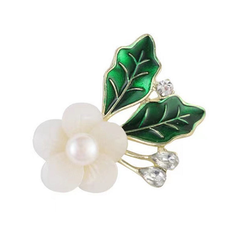Thời Trang Ghim Cài Áo Hình Bình Hoa Đính Đá Thiết Kế Tinh Tế