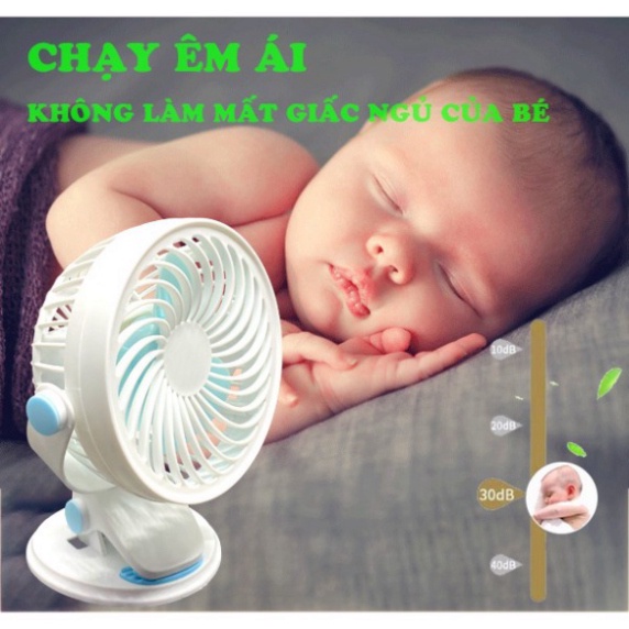 Quạt Mini, Quạt Kẹp Bàn Thích Hợp Cho Dân Văn Phòng,Siêu Mát | Kẹp Chắc Chắn, Xoay 360 Độ