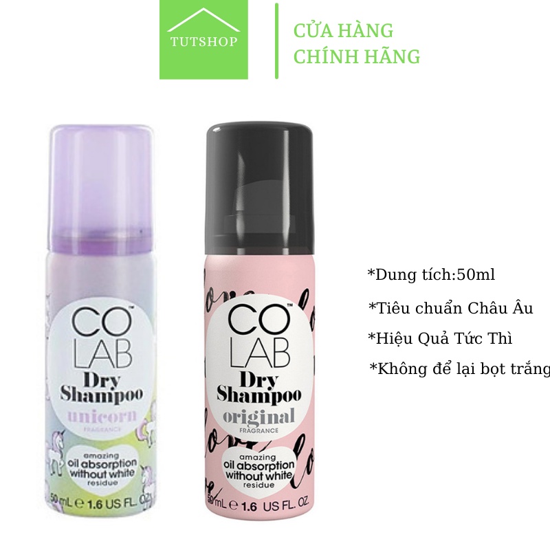 Dầu Gội Khô COLAB Dry SHampoo 50ml