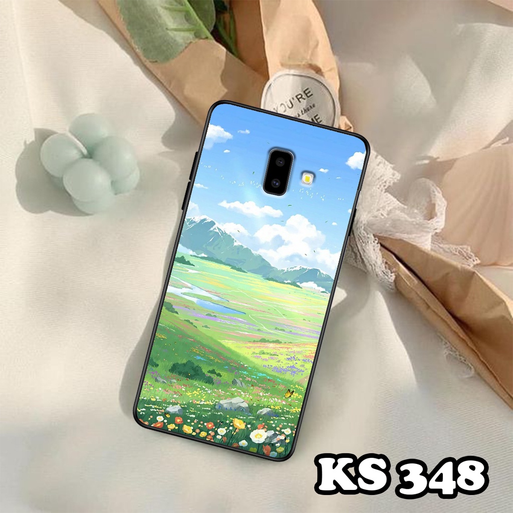 Ốp lưng Samsung J6 2018 - Samsung J6 Plus - Samsung J8 2018 - Ốp in hình Cánh đồng hoa - Chất liệu TPU