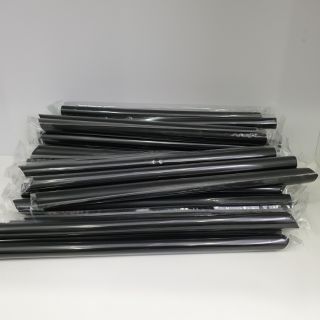 Ống hút trà sữa bọc màng màu đen gói 500g