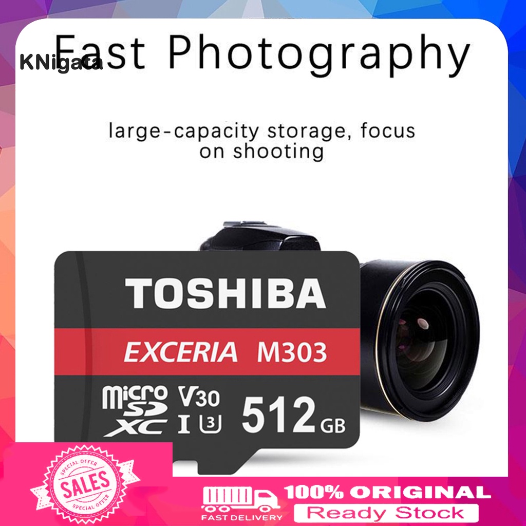 Thẻ Nhớ Toshiba 512gb / 1tb Siêu Mỏng Chống Thấm Nước Chống Từ Tính Cho Điện Thoại