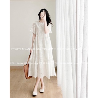 Váy xuông babydoll ren tầng xinh xắn chuẩn Chang Moon