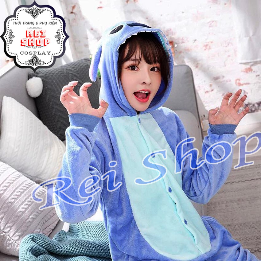 Bộ Đồ Thú Stitch Xanh - Cosplay Stitch Siêu Quậy
